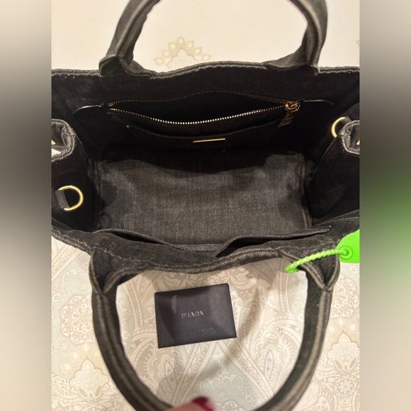 Prada Denim Canapa Tote black - Picture 7 of 9